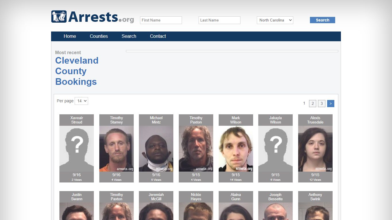 Cleveland County Arrests and Inmate Search